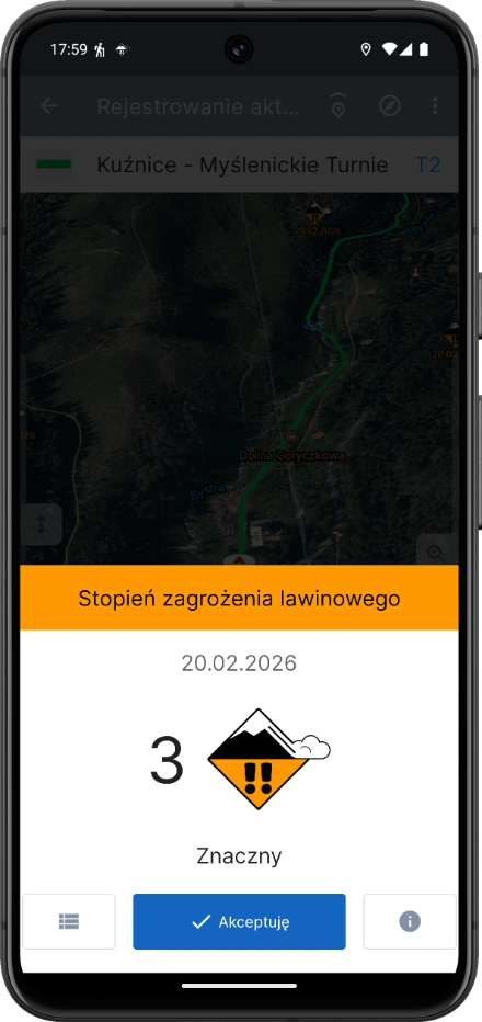 Stopień zagrożenia lawinowego